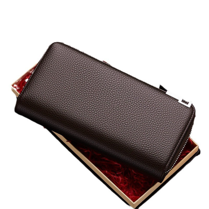 Men's Paul Genuine Leather Large Capacity Multiple Slots Card Holder