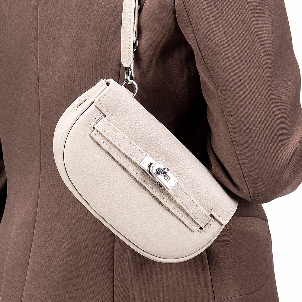 Women's Layer Cowhide Niche Stylish Lightweight Leather Bags