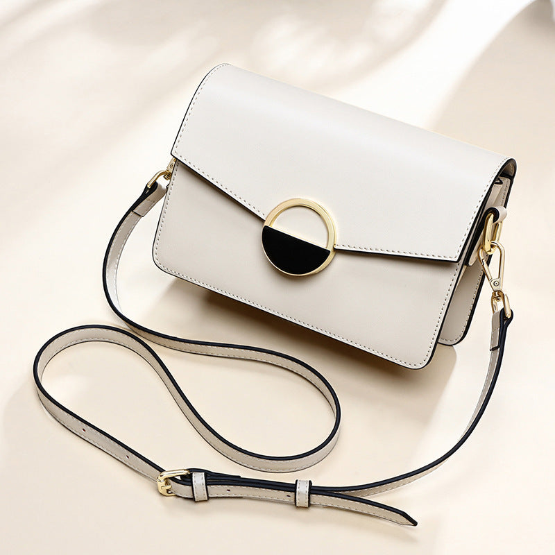 Women's Summer Genuine Leather Popular Textured Crossbody Bags