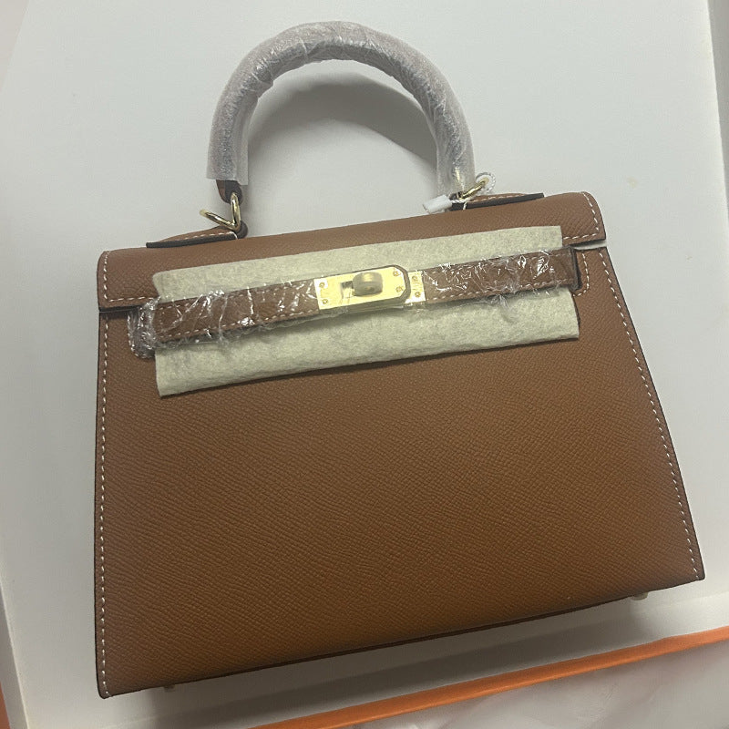 Women's Palm Print Second Generation Kelly Cowhide Handbags