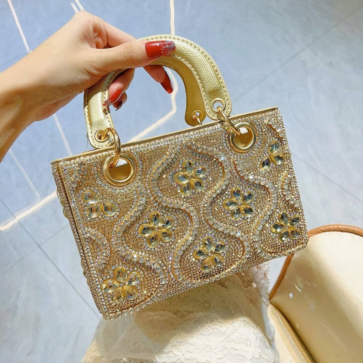 Women's Light Luxury Carrying Dinner High Texture Evening Bags