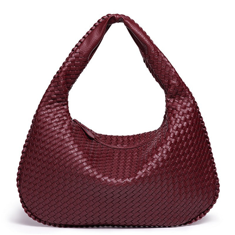 Women's Large Capacity Retro Simple Handmade Fashion Shoulder Bags