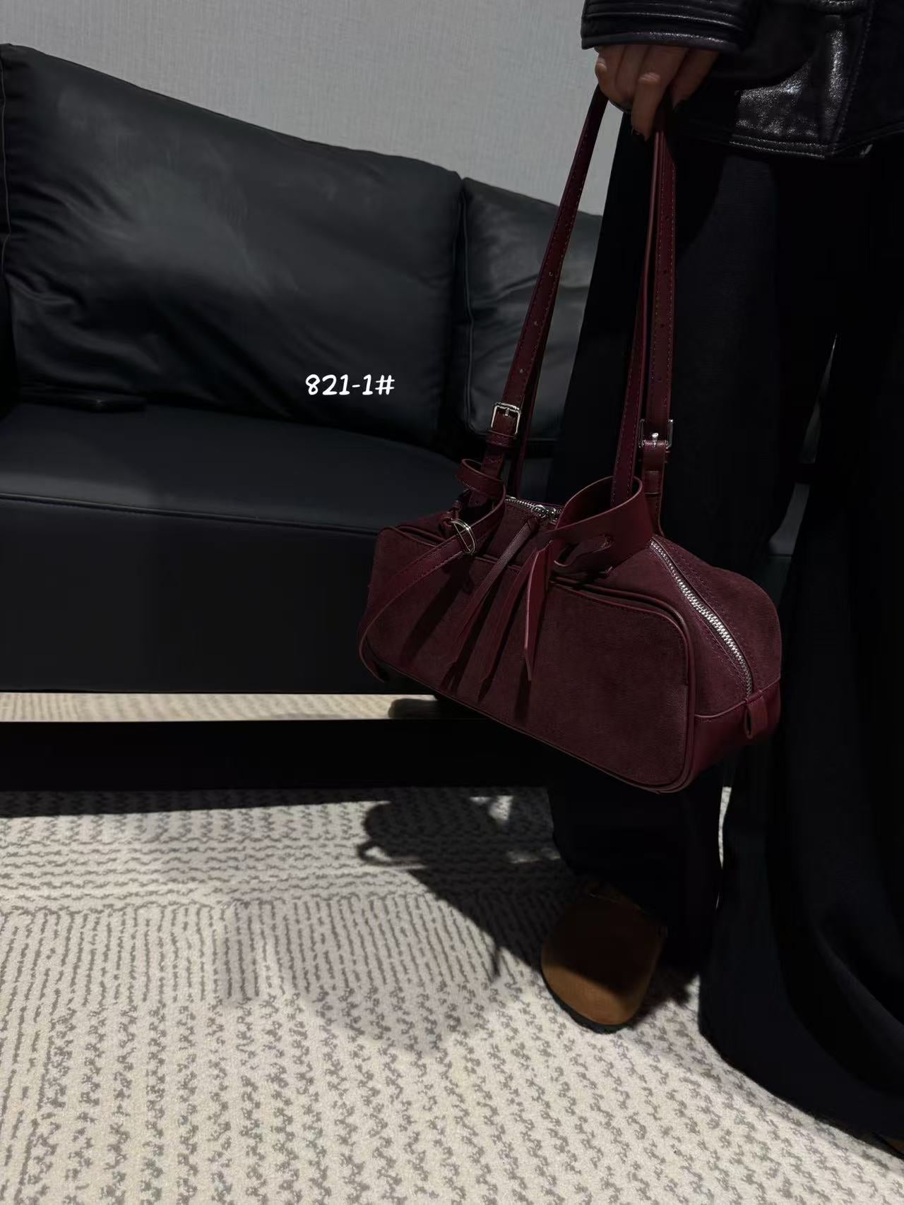 Women's Retro Lazy Style Genuine Leather Frosted Crossbody Bags