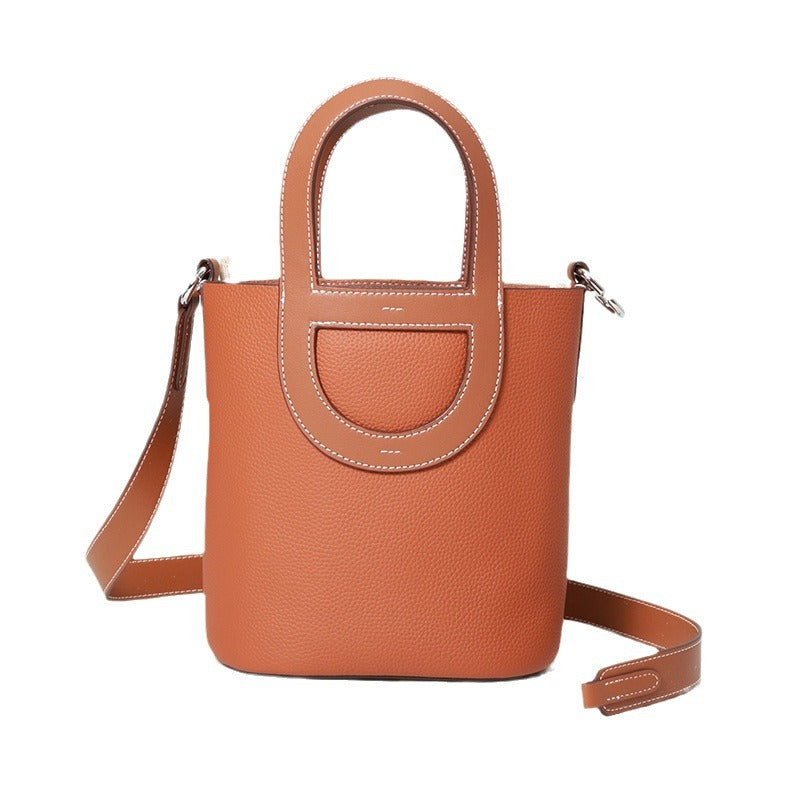 Women's First Layer Cowhide Pig Nose Vegetable Handbags