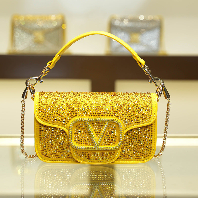Women's Diamond Fashion High-grade Portable Popular Shoulder Bags