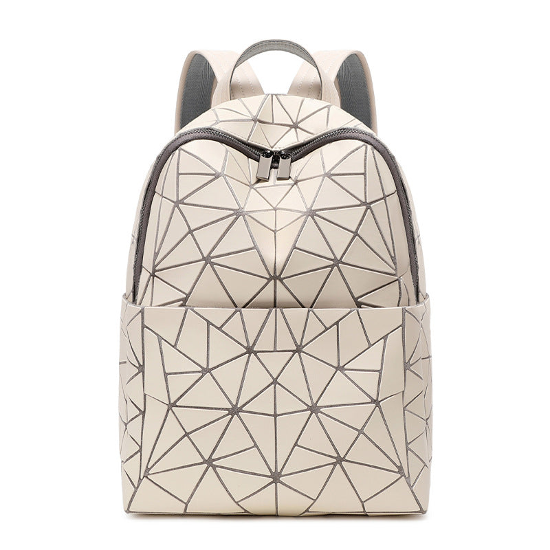 Women's Rhombus Stitching Fashion Large Capacity Sling Backpacks