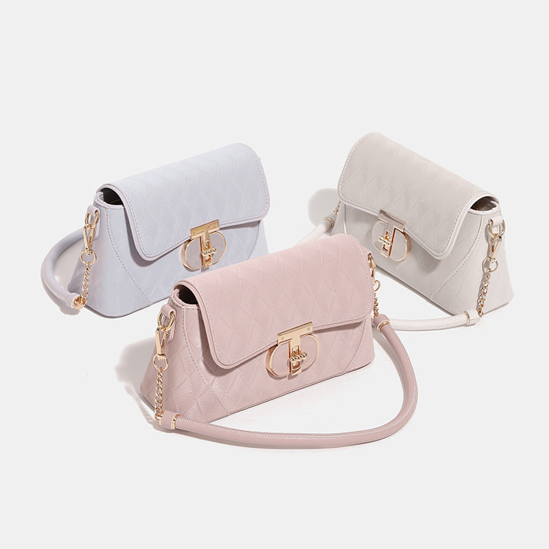 Niche High-grade Rhombus Underarm Fashion Baguette Crossbody Bags