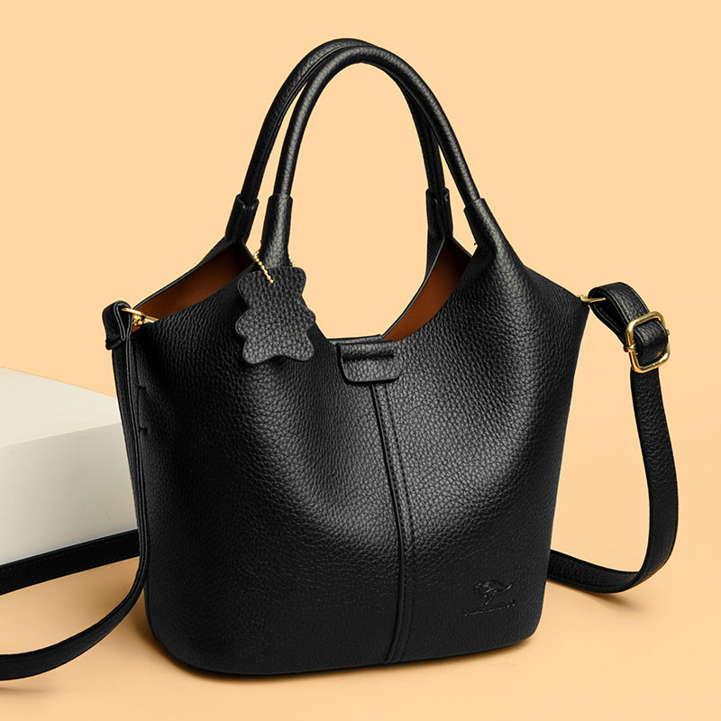 Carrying Vegetable Basket Leather Pattern High Goods Textured Handbags