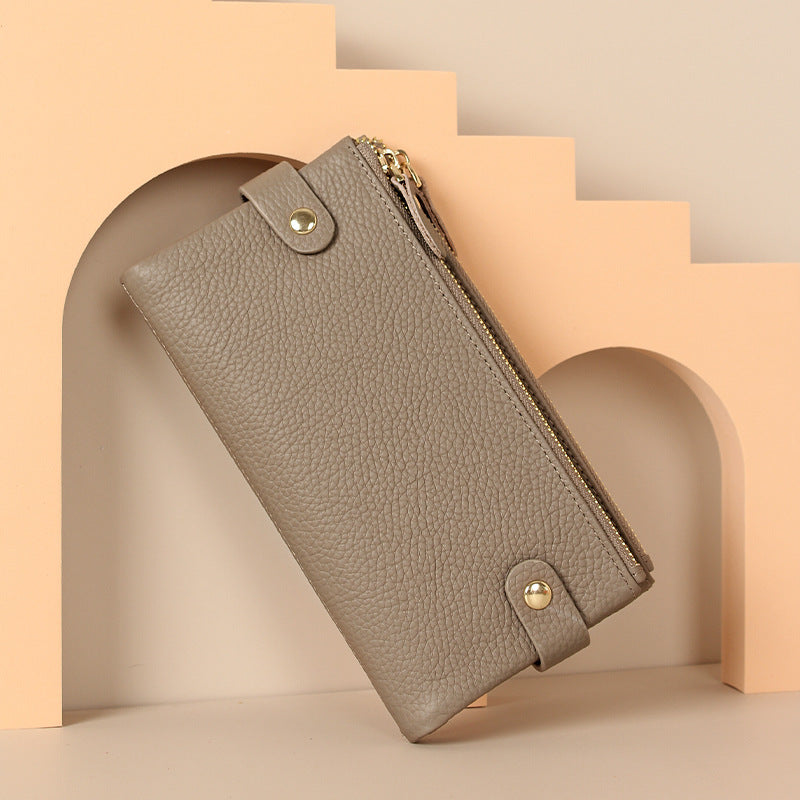 Women's Clutch Real Leather Long Soft Ladies Wallets
