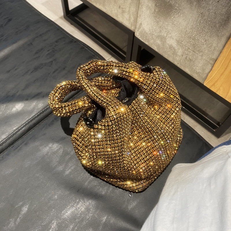 Rhinestone Hard Bottom Shaping Quality Vest Shoulder Bags