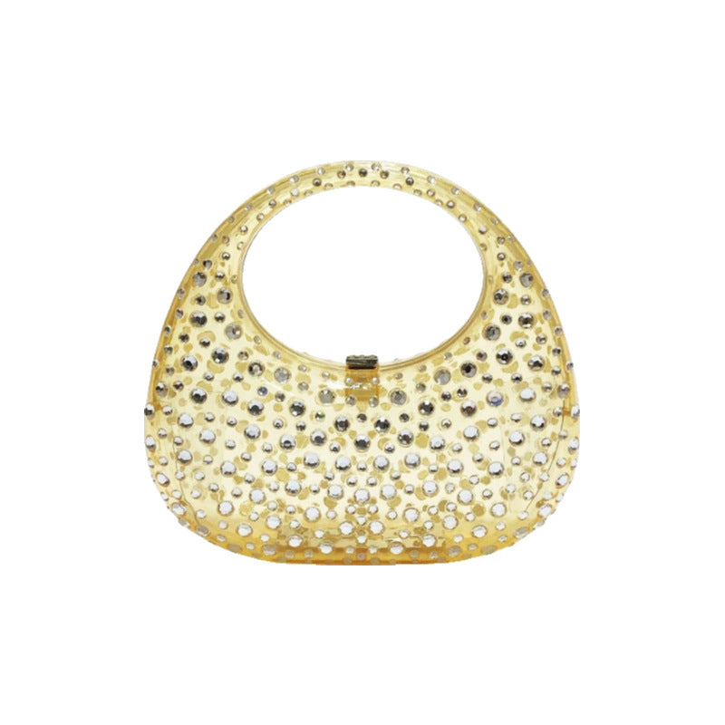 Transparent Acrylic Goose Egg Box Dinner Handbags