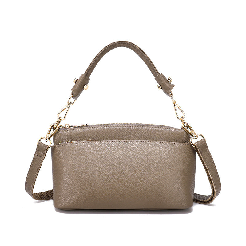 Women's Genuine Leather Commute Design Advanced Texture Shoulder Bags