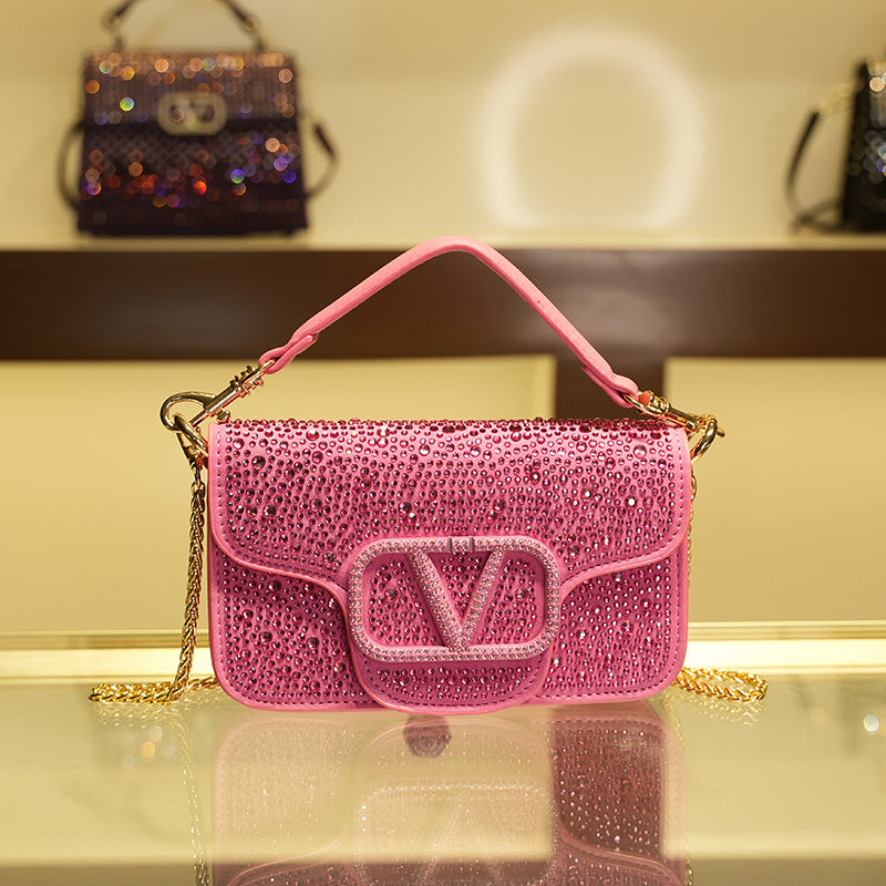 Women's Diamond Fashion High-grade Portable Popular Shoulder Bags