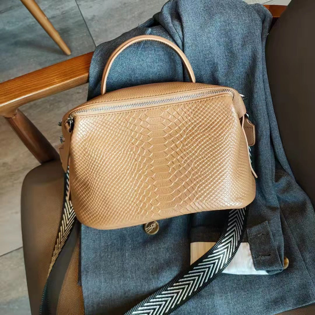 Women's Portable Versatile Soft Leather Large Capacity Shoulder Bags