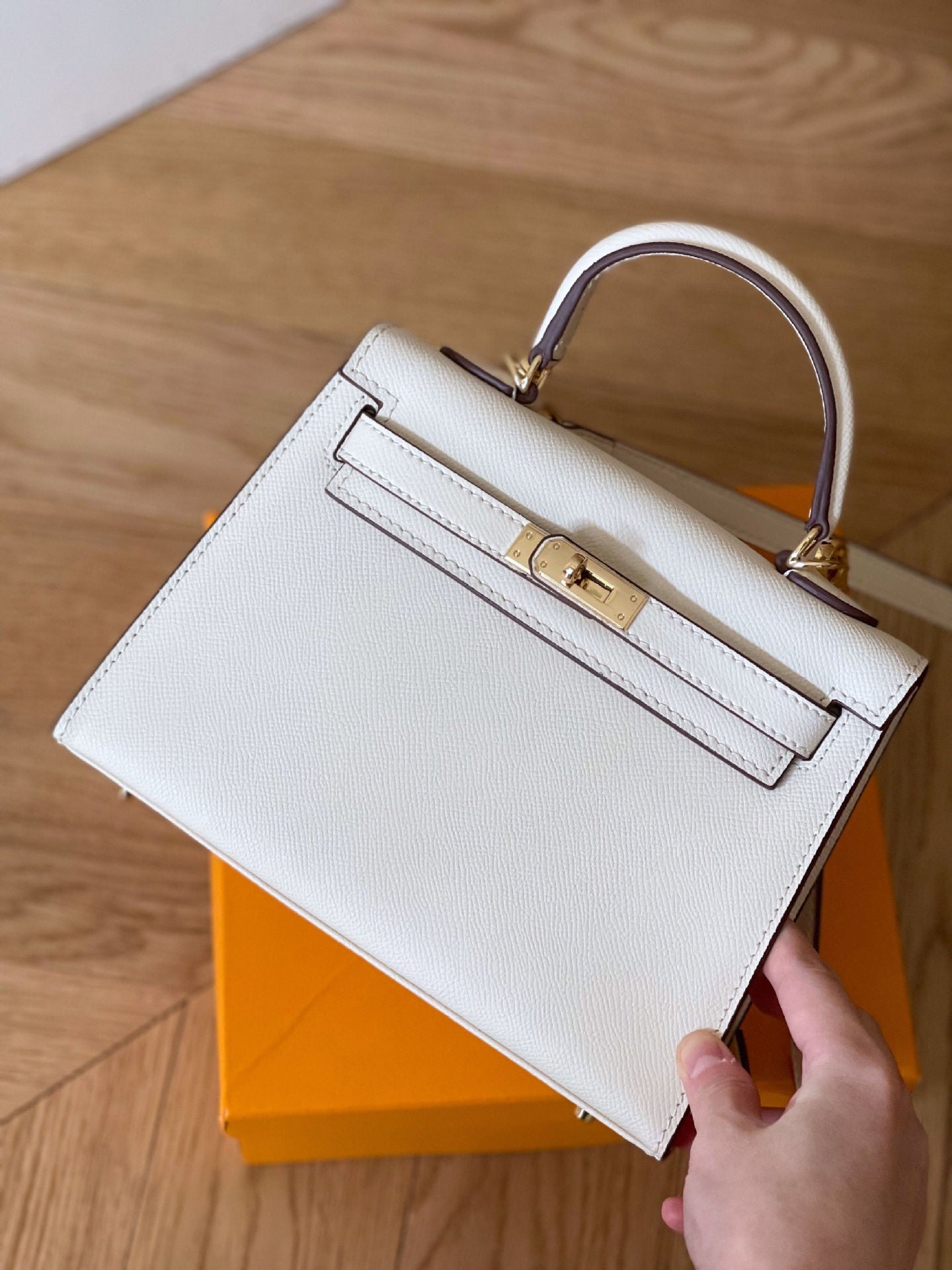 Women's Leather Elephant Gray Kelly High-grade Gift Bags