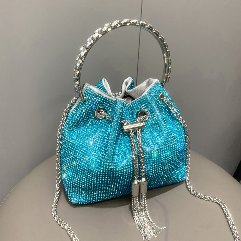 Women's Shiny Full Diamond Rhinestone Handmade Lady's Handbags