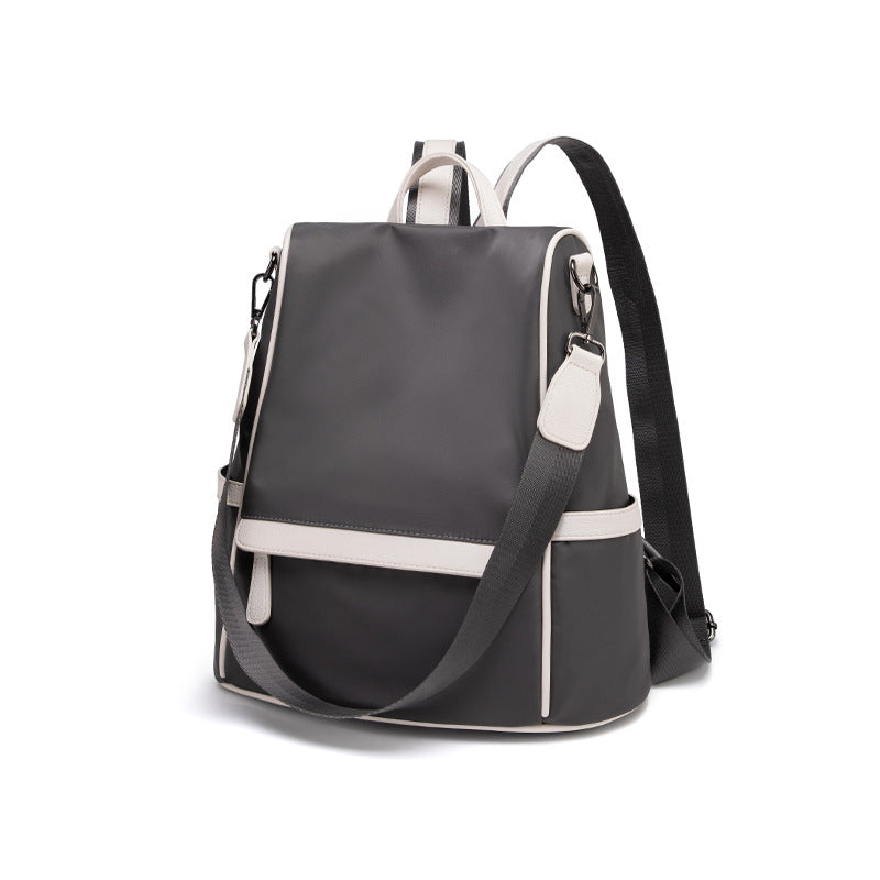 Women's Korean Fashionable Personalized Waterproof Oxford Cloth Backpacks