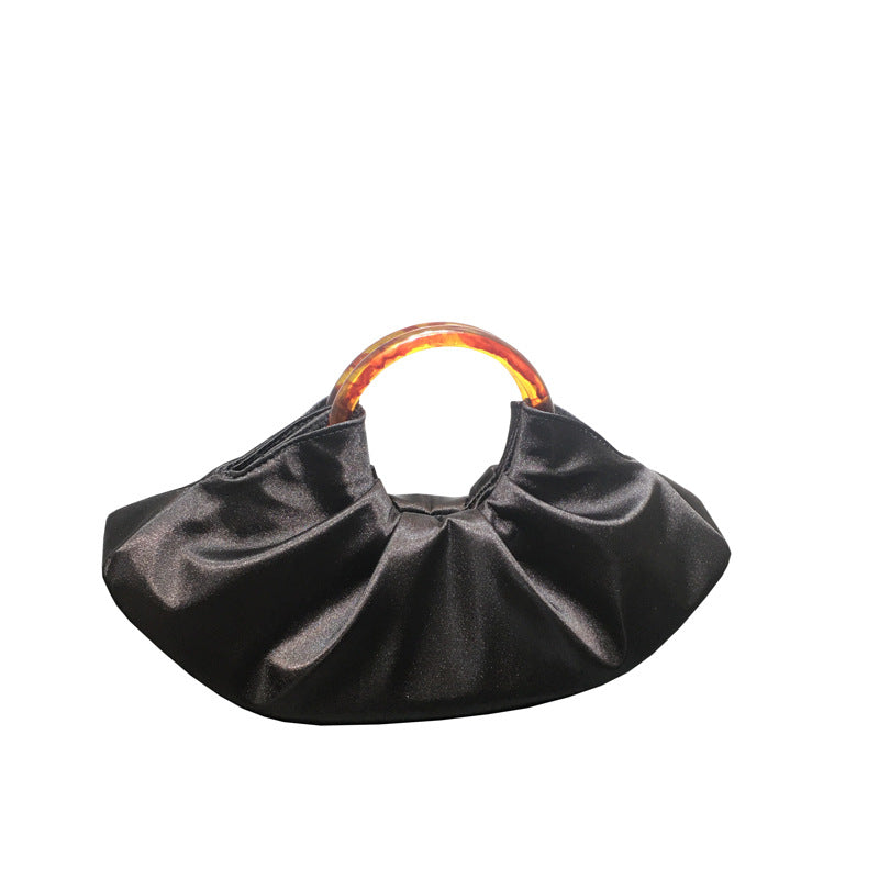 Women's Niche Pleated Silk Cloud For Dinner Evening Bags