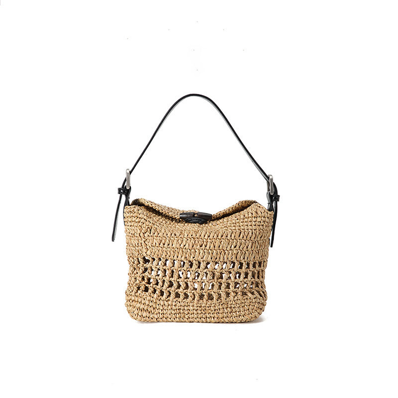 Women's Handmade Crochet Ethnic Style Woven Summer Shoulder Bags