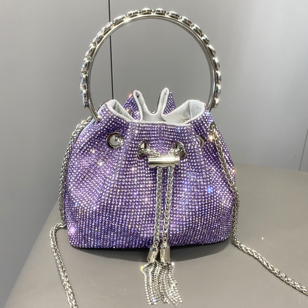 Women's Shiny Full Diamond Rhinestone Handmade Lady's Handbags