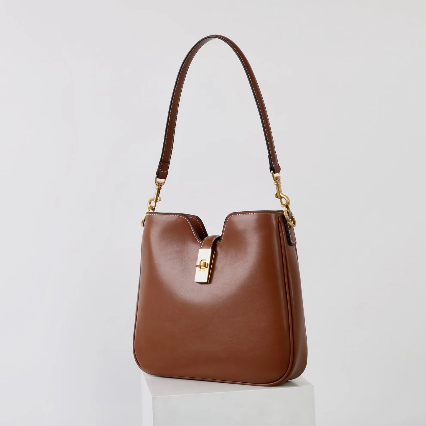 Women's Light Luxury Genuine Leather Underarm Niche High-grade Handbags