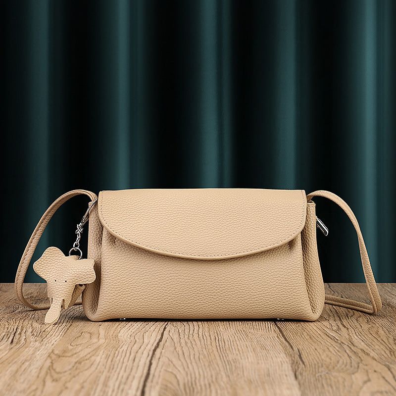 Women's Genuine Leather Soft Cowhide Cloud Pleated Shoulder Bags
