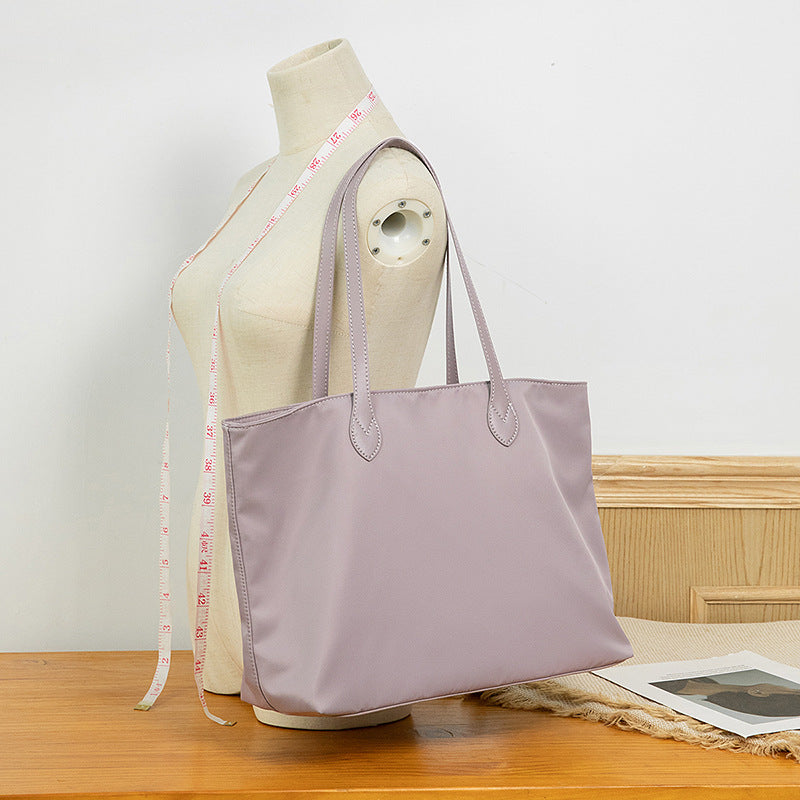 Women's Simple Large Capacity Nylon Oxford Canvas Handbags