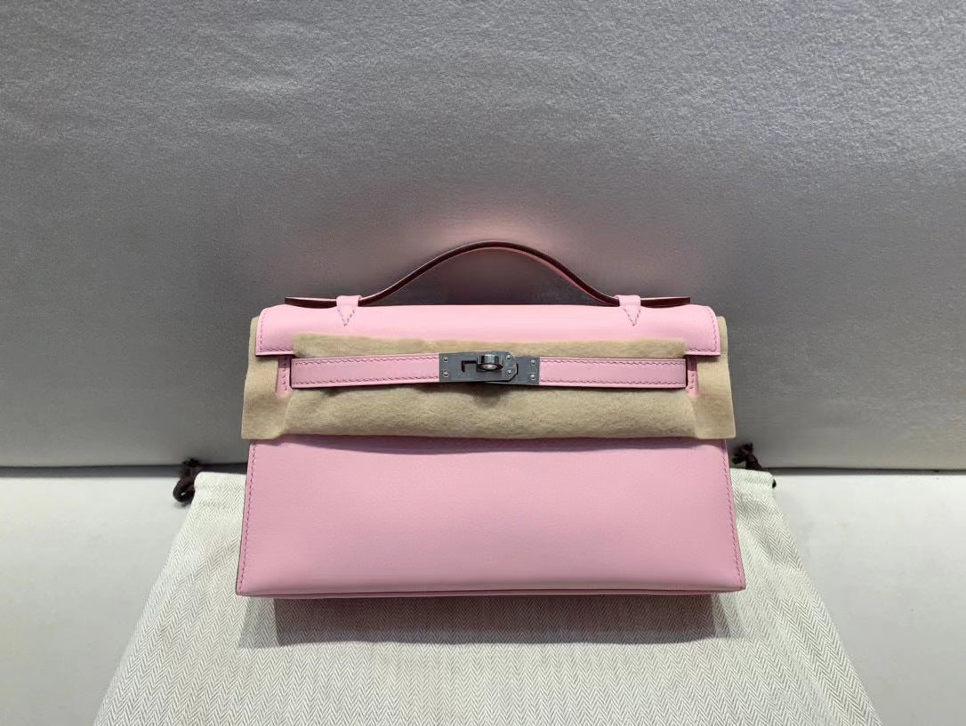 Handmade Wax Line Cowhide Mini Advanced Handbags