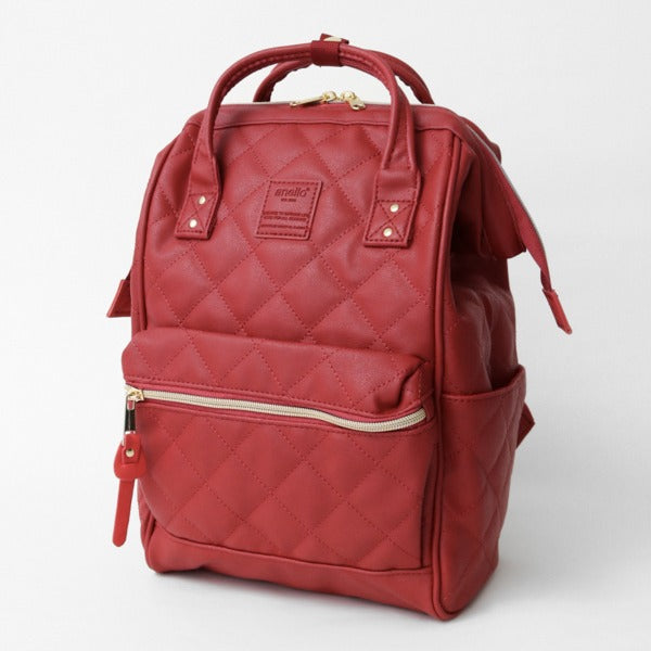 Women's Stylish Glamorous Leather Rhombus Printed Backpacks