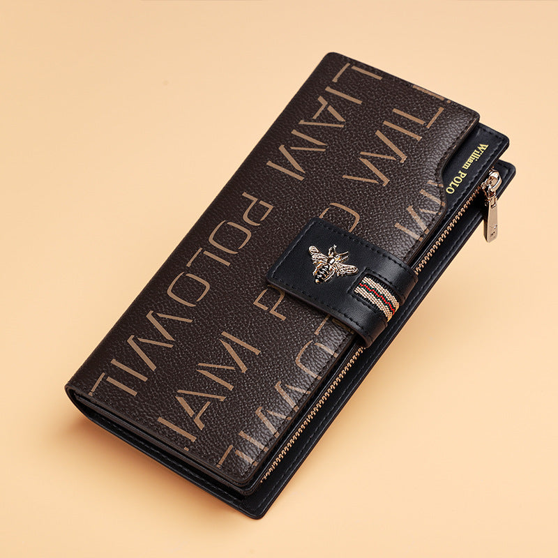 Women's Emperor Paul Female Lady Long Genuine Ladies Wallets