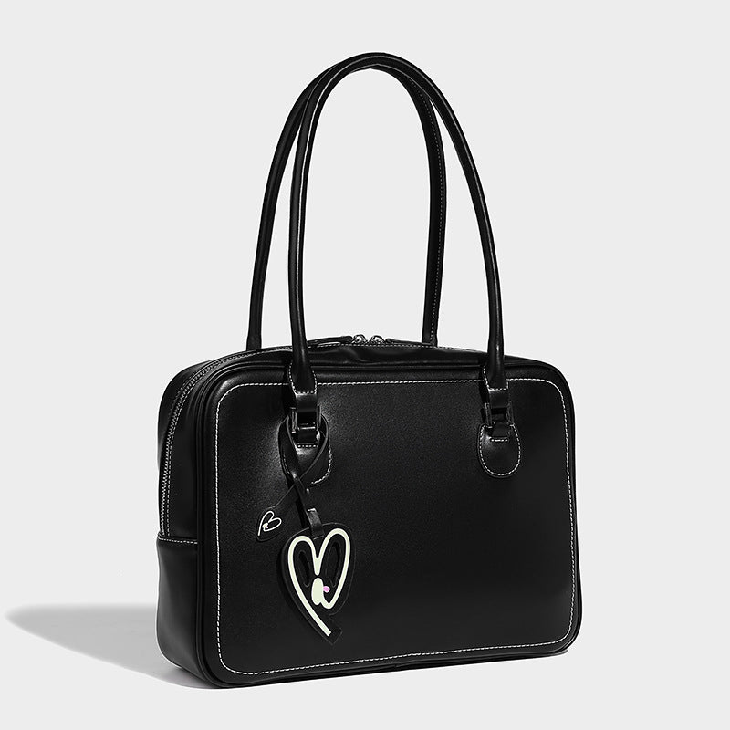 Large Capacity Toast Retro Portable Boston Handbags