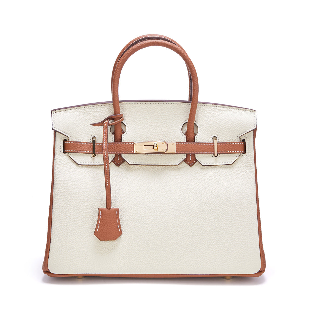 Women's Pattern First Layer Cowhide Large Capacity Shoulder Bags