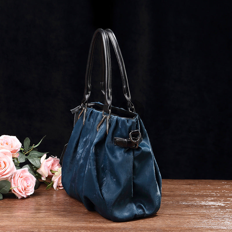 Women's Fashion National Style Chinese Pleated Cloud Bags