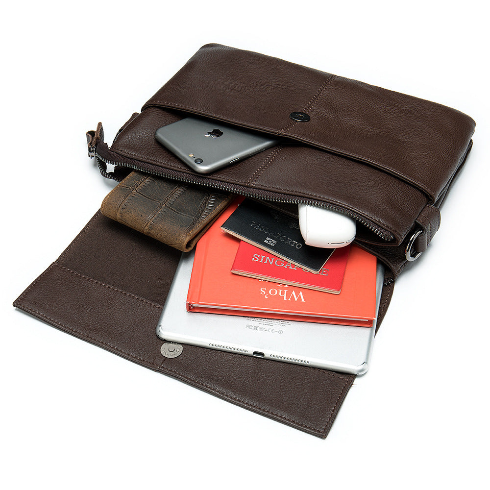 Men's Clutch Genuine Leather Retro Simple For Men's Handbags