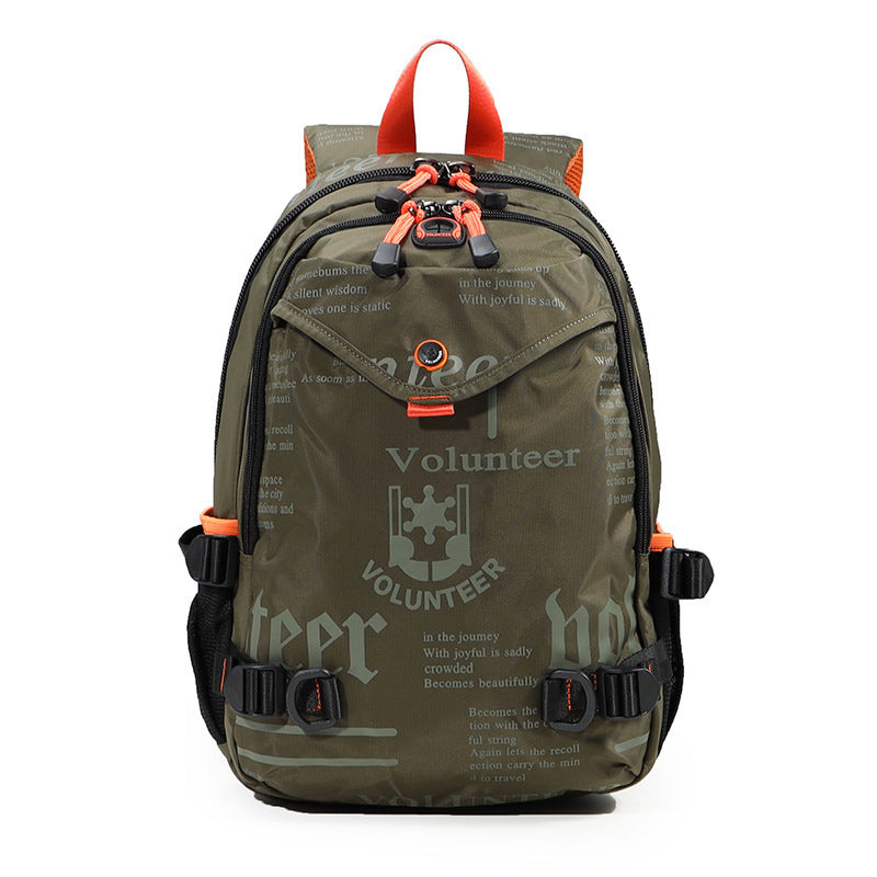 Men's Trendy Large Capacity Leisure Junior High College Backpacks