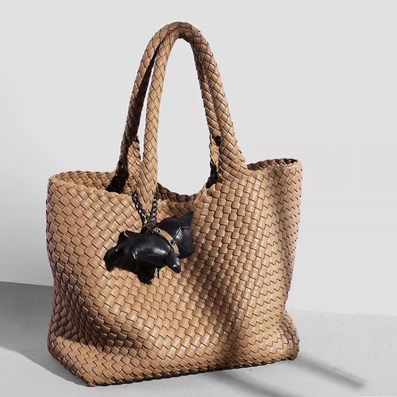 Women's High-grade Hand-woven Large Capacity Fashion Commuter Shoulder Bags