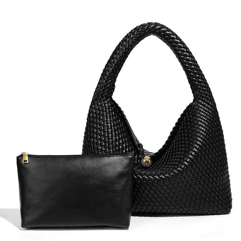 Fashion Large Capacity Hand-woven Dumpling Selenodont Armpit Bags