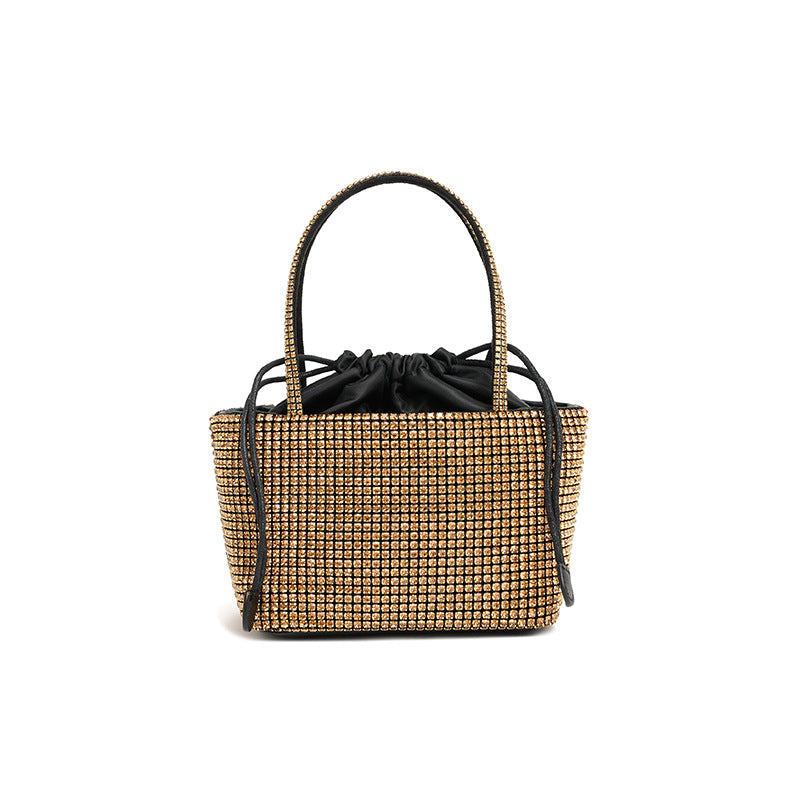 Women's King Rhinestone Summer Diamond Drawstring Vegetable Evening Bags