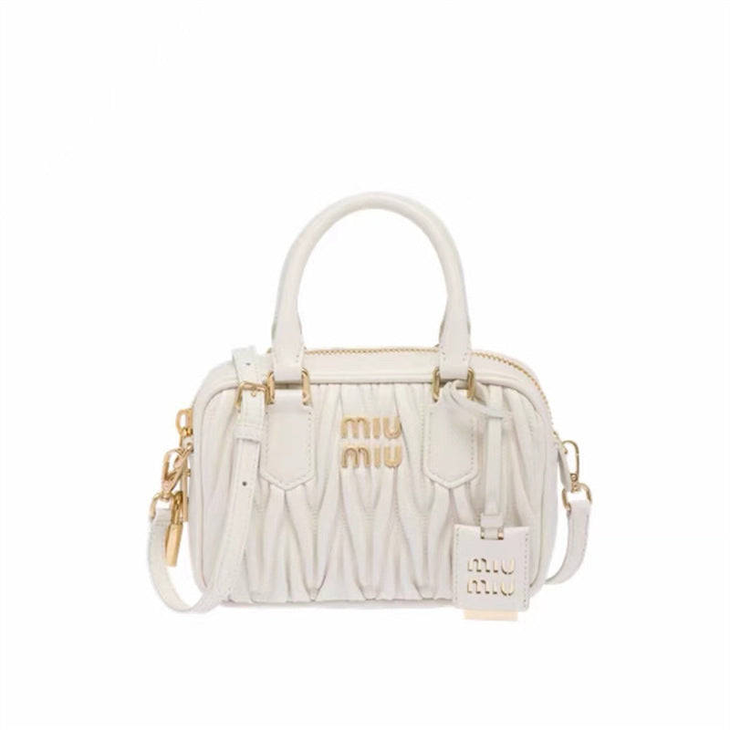Women's Bowling Sheep Pattern Soft Leather Portable Handbags