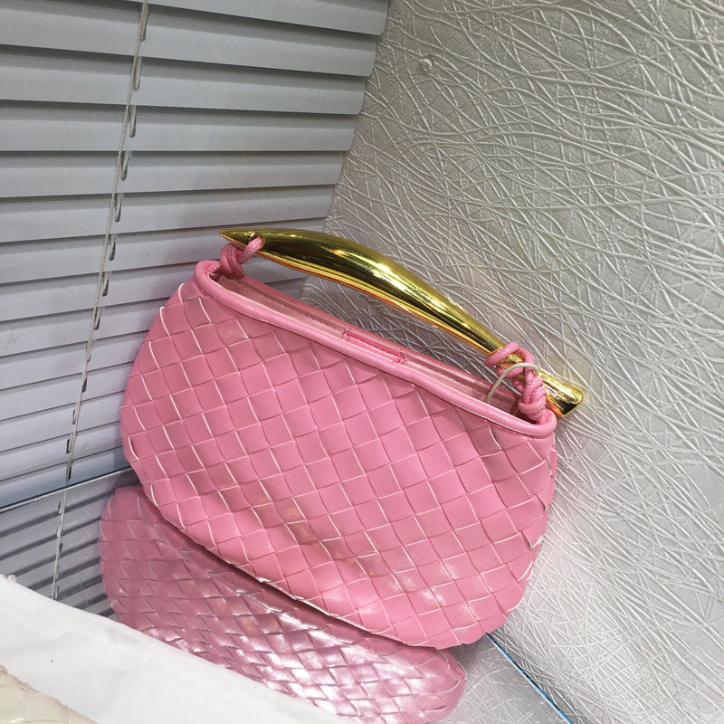 Women's Woven Sardine Hand Carrying Dumpling Simple Crossbody Bags