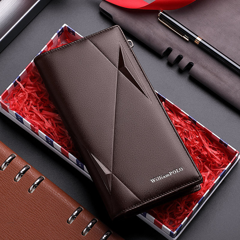 Men's Emperor Paul Long Genuine Leather First Men's Wallets