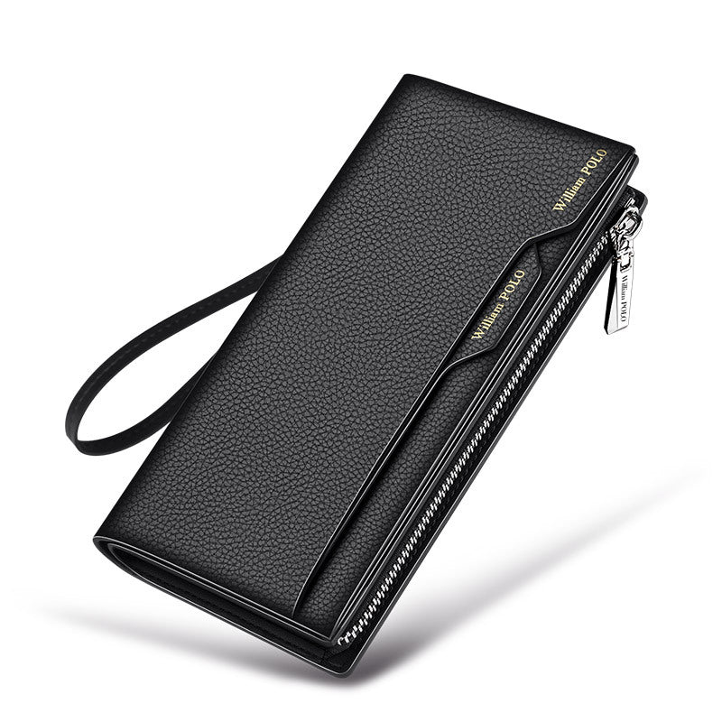 Men's Genuine Leather High-grade Long Cowhide Driving License Men's Wallets