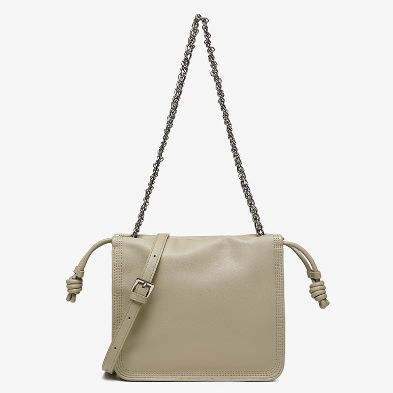 Women's High-grade Pleated Leather Cow Fashion Versatile Shoulder Bags