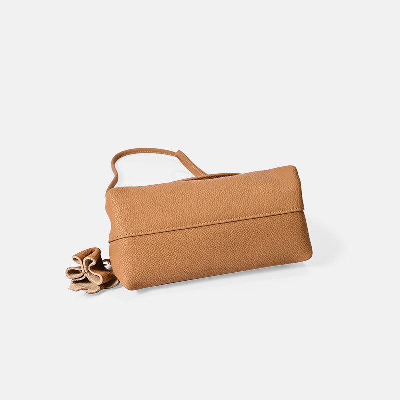 Women's Simple Cowhide Fashion Genuine Leather Delicate Shoulder Bags