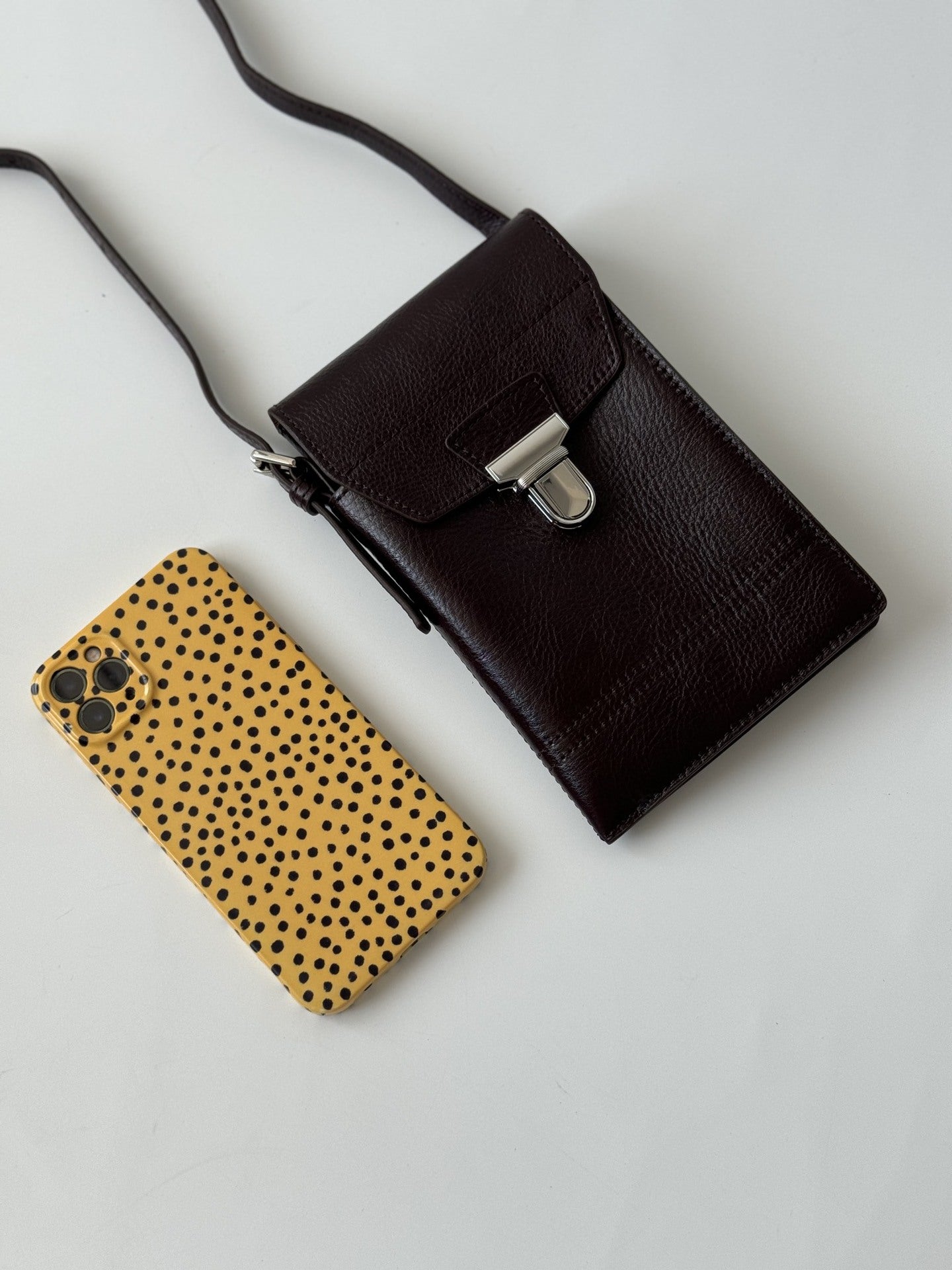 Layer Cowhide French Niche Motorcycle Flap Crossbody Bags