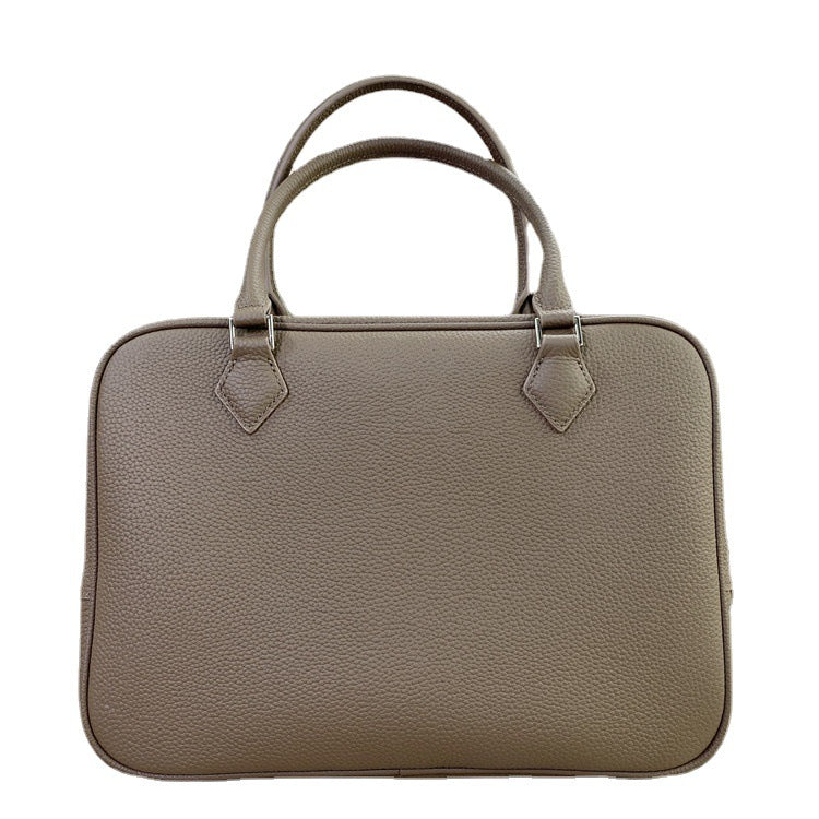 Women's Layer Cowhide Feather Large Capacity One Shoulder Bags