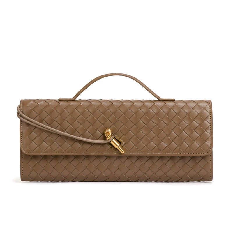 Women's High-grade Woven Baguette Fashionable Exquisite Horizontal Hand Handbags