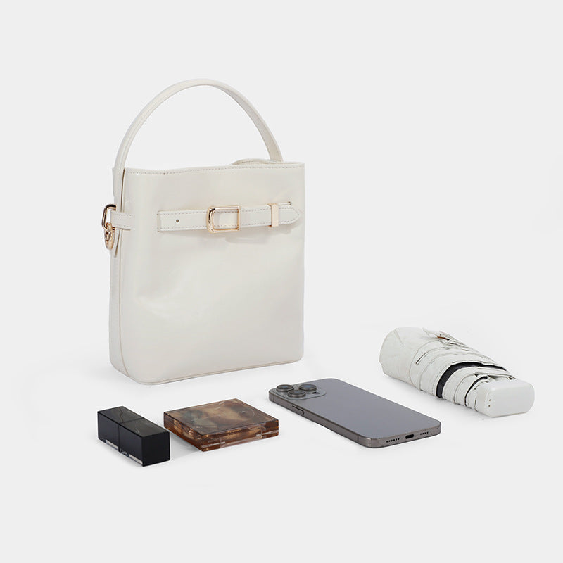 Women's High-grade Spring Oil Wax Design Crossbody Bags