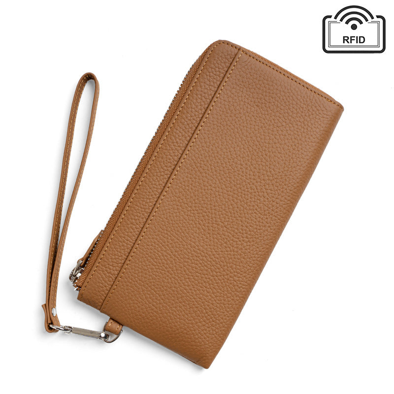 Women's Fashion Leather Long Zipper Hand Carrying Ladies Wallets