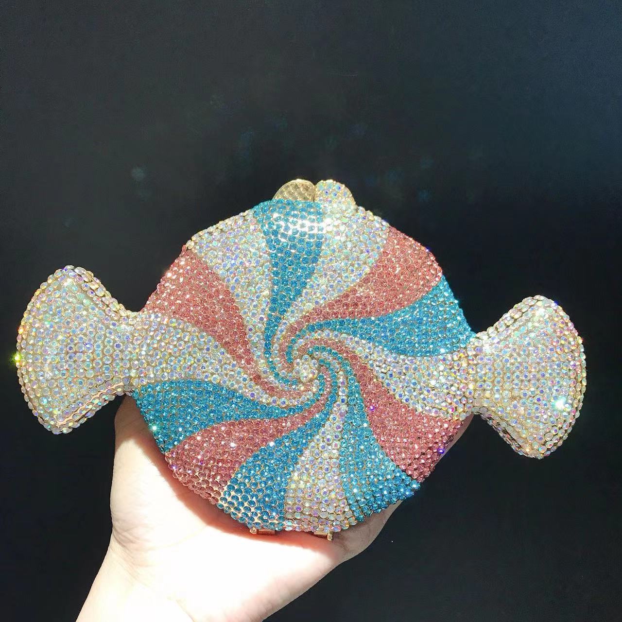 Women's Strictly Selected Diamond Candy Shape Crystal Evening Bags
